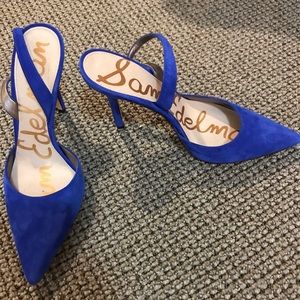 Blue Sam Edelman Pointy Toe Heel